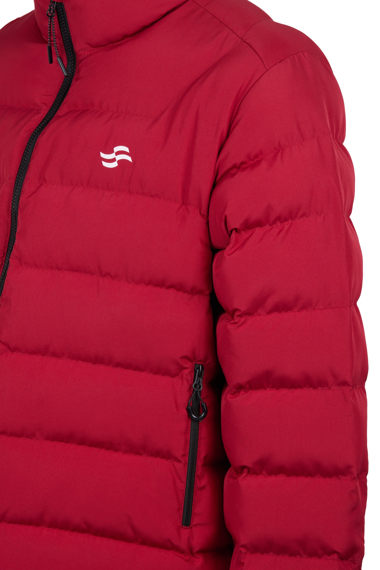 Puffer Coat - claret red