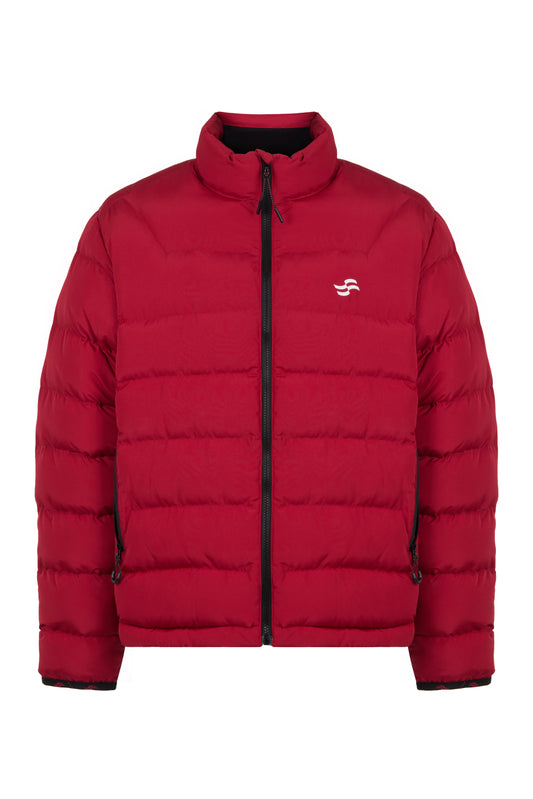 Puffer Coat - claret red