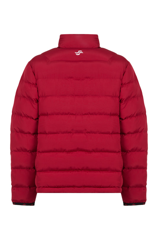 Puffer Coat - claret red
